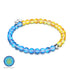 Nuit étoilée | Aide ukrainienne | Bracelet de perles de verre sirène